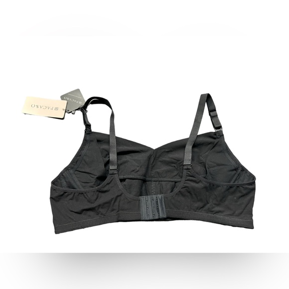 SPACASO womens black hands free nursing maternity plus size XXL wirefree bra NWT - Picture 4 of 10